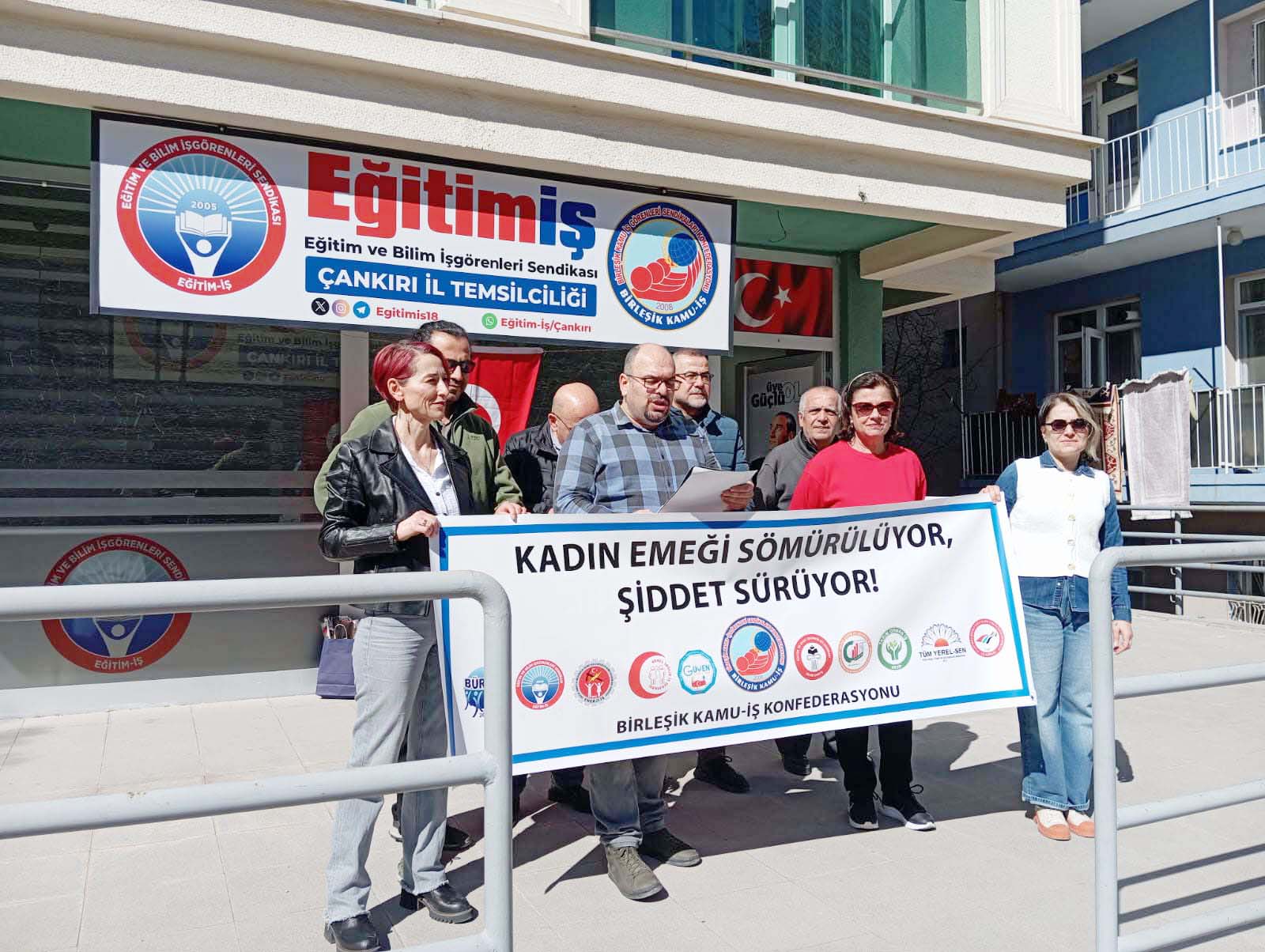 &nbsp; 8 Mart Dünya Kadınlar Günü nedeniyle Birleşik Kamu-İş/Eğitim-İş Sendikası