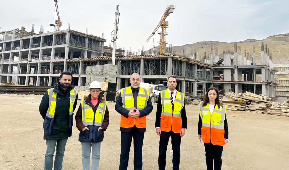 400 yataklı yeni devlet hastanesi binasının %52’si tamamlandı. Yapımı devam