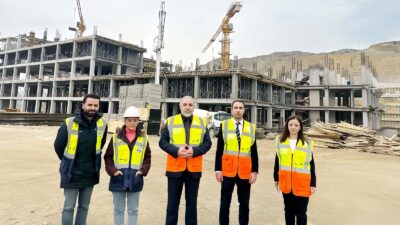 400 yataklı yeni devlet hastanesi binasının %52’si tamamlandı. Yapımı devam