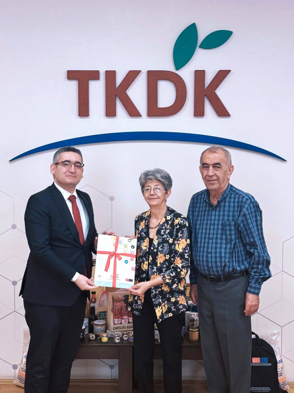 TKDK Çankırı İl Koordinatörü Emre Akbıyık, kadın girişimci Aynur Karamanoğlu