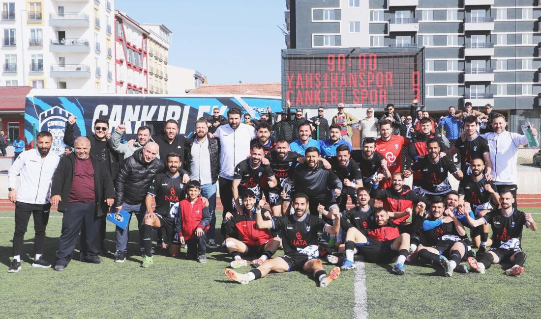 Deplasmanda 3 gollü galibiyet Bölgesel Amatör Ligi (BAL) 5. Grup 24. hafta mücadelesinde Çankırı