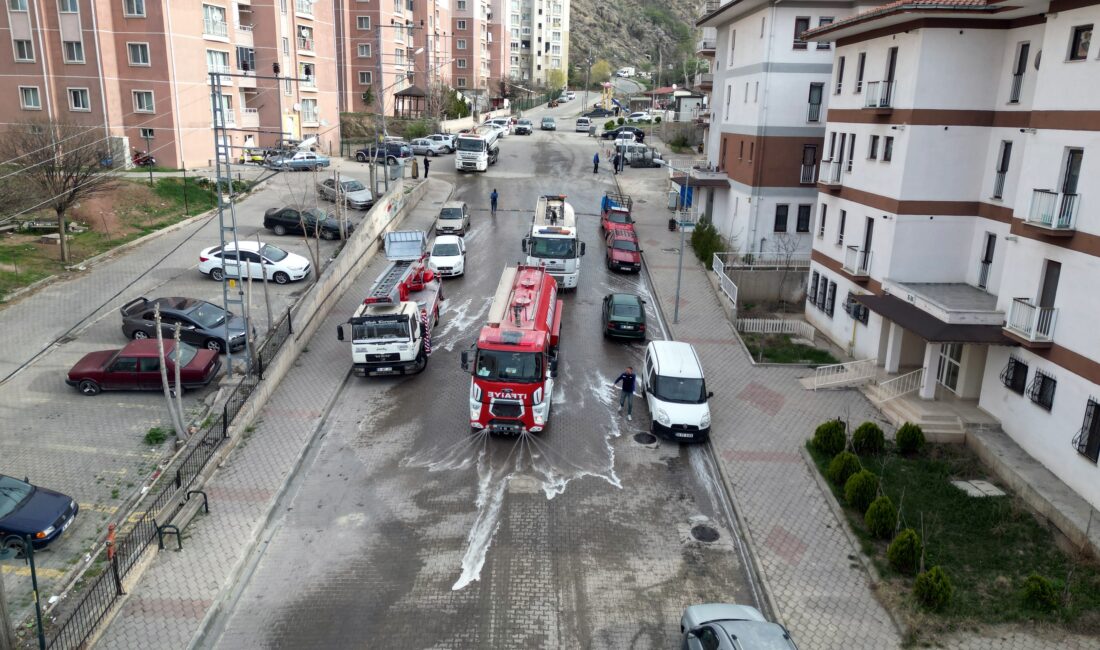 Cadde ve Sokaklar Yıkandı Çankırı’da Bayram Temizliği Başladı