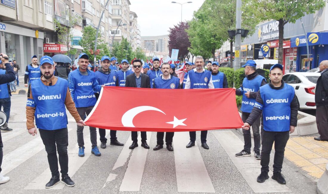 Petrol-iş Sendikası Çankırı Şube Başkanı Halil İbrahim Topcu, 1 Mayıs’da