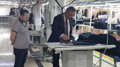Çankırı İŞKUR İl Müdürü Alim Çaycı, Korgun OSB’deki bir tekstil