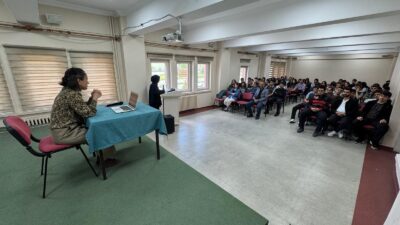 Çankırı Nevzat Ayaz Sosyal Bilimler Lisesi tarafından düzenlenen söyleşi etkinliğinde,