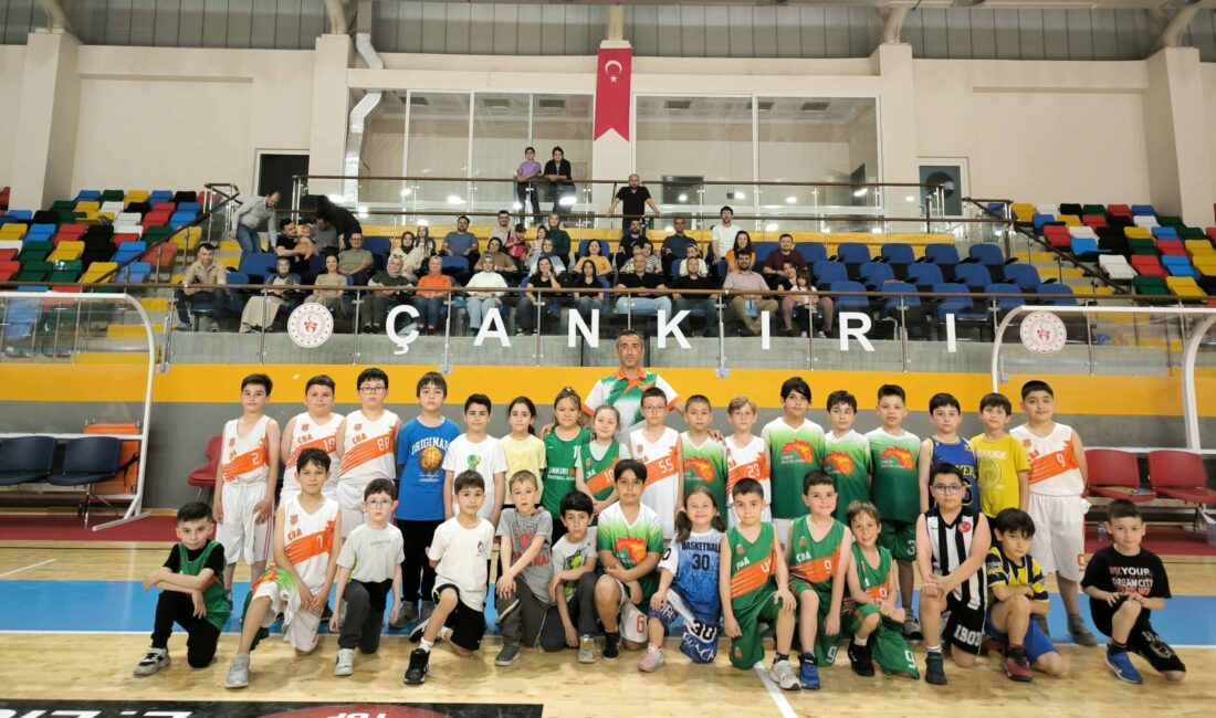 Çankırı Basketbol Akademi U10 takımı hazırlık maçında Çorum Basketbol Akademi