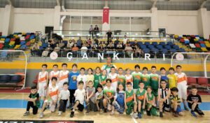 Çankırı Basketbol Akademi U10 takımı hazırlık maçında Çorum Basketbol Akademi