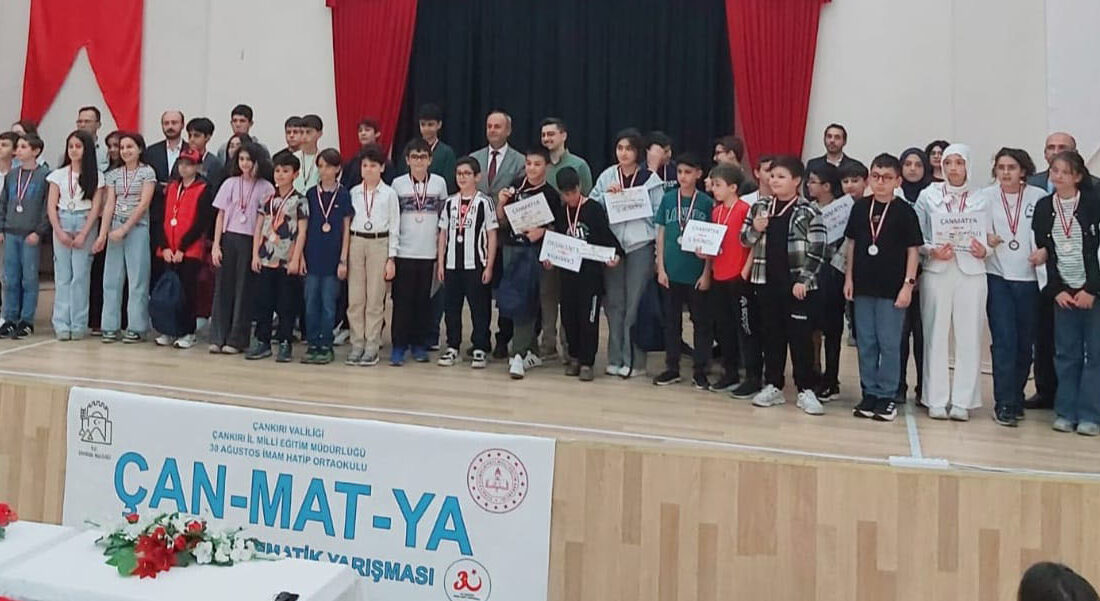 Çankırı Matematik Yarışmaları (ÇANMATYA) Ödülleri Sahiplerini Buldu Çankırı İl Millî Eğitim Müdürlüğü 30 Ağustos İmam Hatip Ortaokulu
