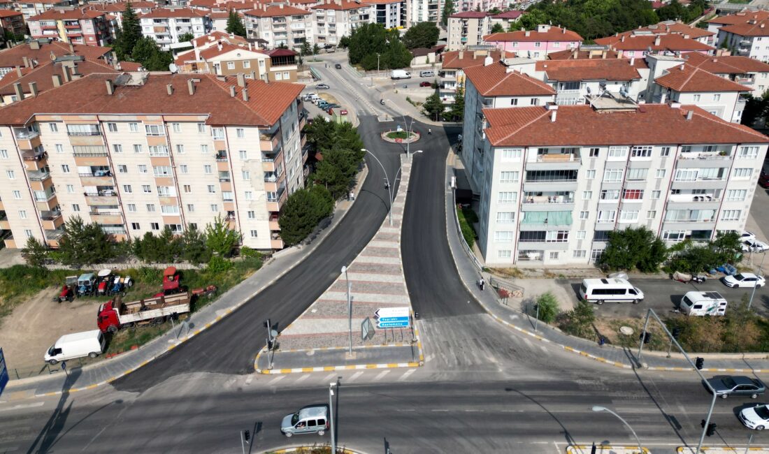 Çankırı’da bozulan ve zarar gören Terminal ve Rabia Parkı Kavşakları