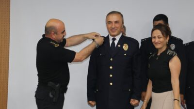 Çankırı Emniyet Müdürlüğünde bir üst rütbeye terfi edenler ve ilimizden