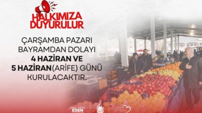 Kurban Bayramı öncesi vatandaşların alışverişlerini daha rahat yapabilmesi için Çarşamba