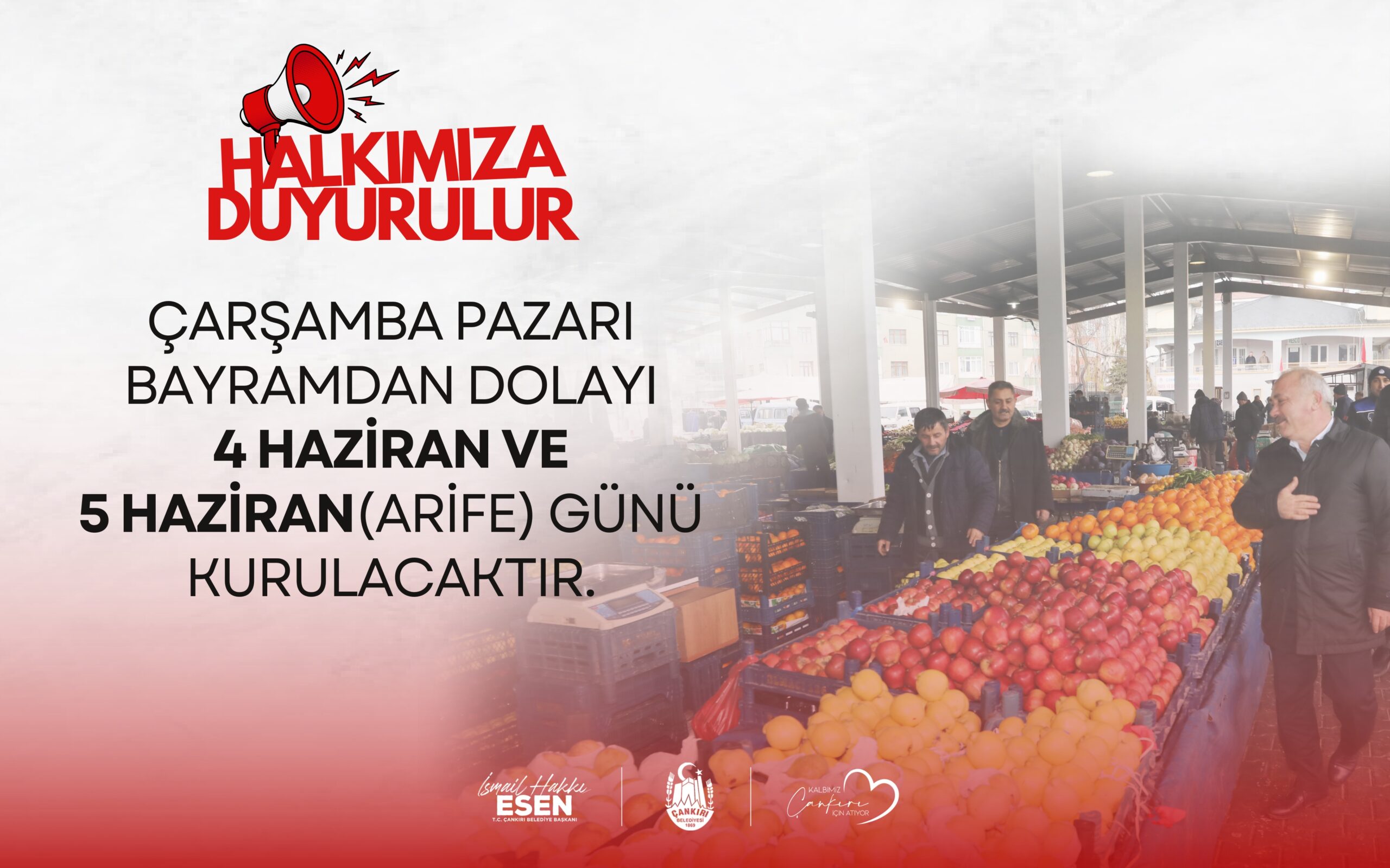 Kurban Bayramı öncesi vatandaşların alışverişlerini daha rahat yapabilmesi için Çarşamba