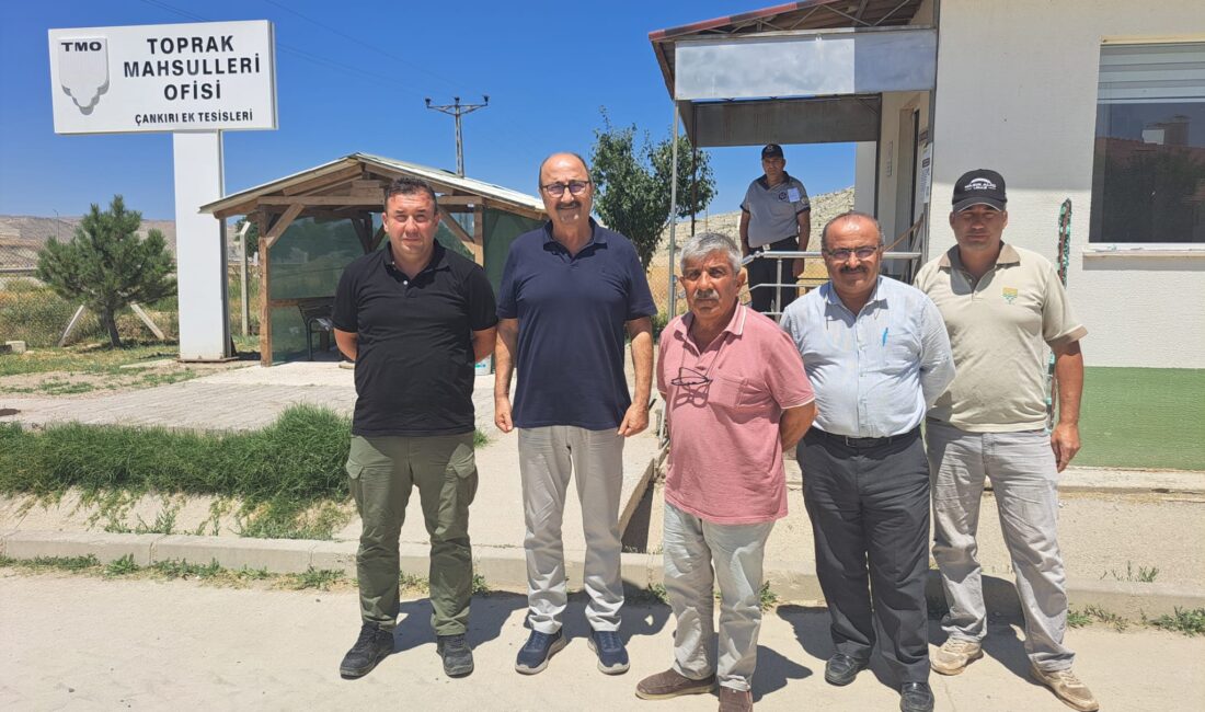 “Çiftçimiz dertli, verim yok” Çankırı Ziraat Odası Toprak Mahsulleri Ofisini ve hasat yapan çiftçileri