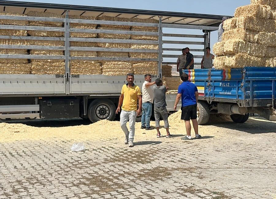 Çankırı’dan Karabüklü çiftçilere destek Çankırı’nın Yapraklı ilçesindeki çiftçiler, Karabük’te devam eden yangın nedeniyle çiftçilerin