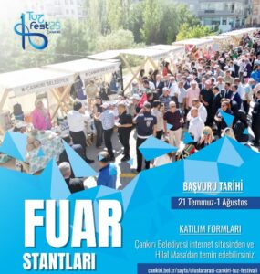 Çankırı Belediyesi, 15-16-17 Ağustos’ta düzenlenecek 4. Uluslararası Çankırı Tuz Festivali’nde