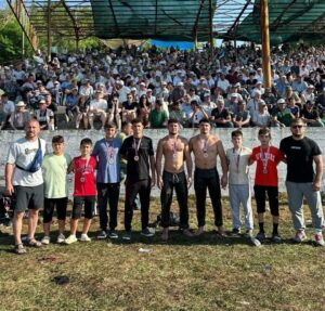 19 Temmuz Tarihinde Zonguldak Kozlu Dağ köyü yağlı pehlivan güreşlerinde