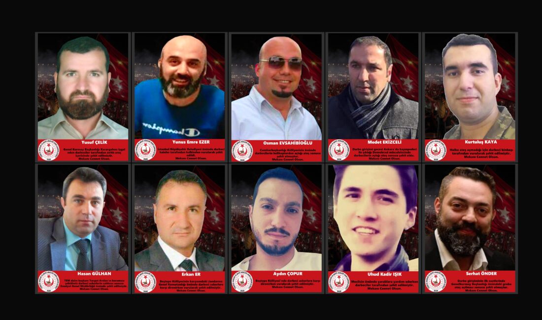 15 TEMMUZ ŞEHİTLERİ 15 Temmuz Demokrasi ve Milli Birlik Günü anma etkinlikleri çerçevesinde