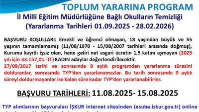 2025-2026 eğitim öğretim yılının başlamasına az bir süre kaldı. Toplum