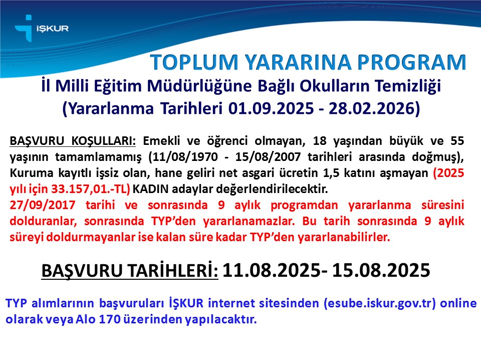 2025-2026 eğitim öğretim yılının başlamasına az bir süre kaldı. Toplum