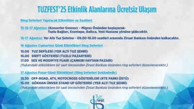 &nbsp; Çankırı Belediyesi, 4. Uluslararası Çankırı Tuz Festivali kapsamında düzenlenecek