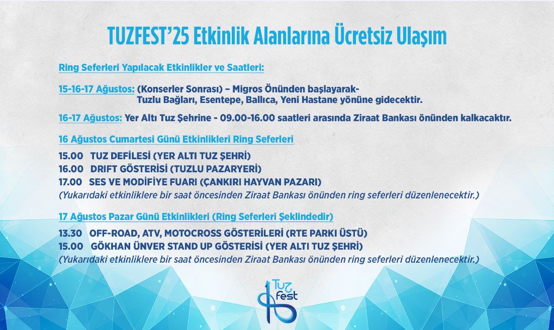 &nbsp; Çankırı Belediyesi, 4. Uluslararası Çankırı Tuz Festivali kapsamında düzenlenecek