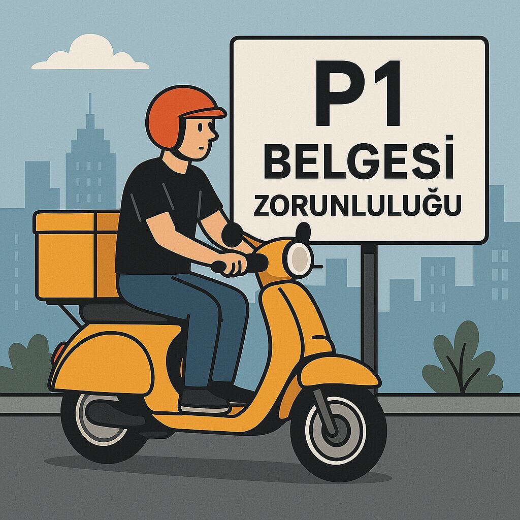 Motosiklet, motorlu bisiklet veya mopet türü taşıtlar ile kurye faaliyetinde
