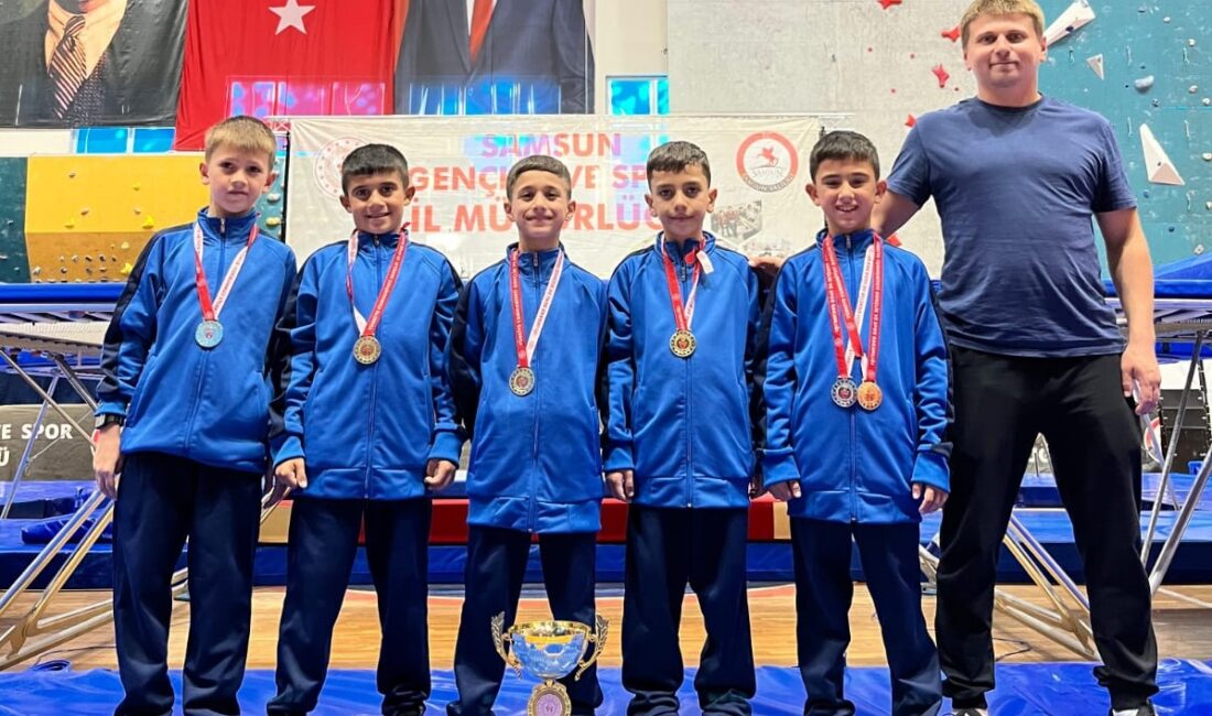 Minik cimnastikçilerden büyük başarı! 9-11 Eylül 2025 tarihlerinde Samsun’da düzenlenen Trampolin Cimnastik Karadeniz Kupası’nda,