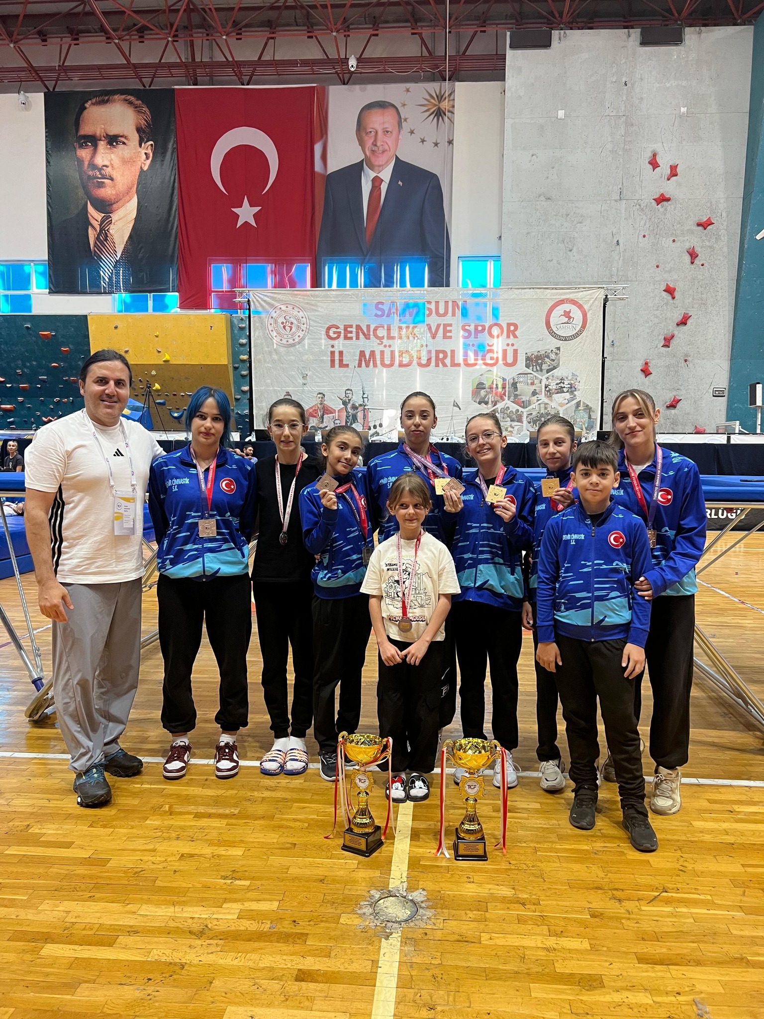 12-14 Eylül tarihlerinde Samsun’da düzenlenen Kulüpler Arası Trampolin Cimnastik Türkiye
