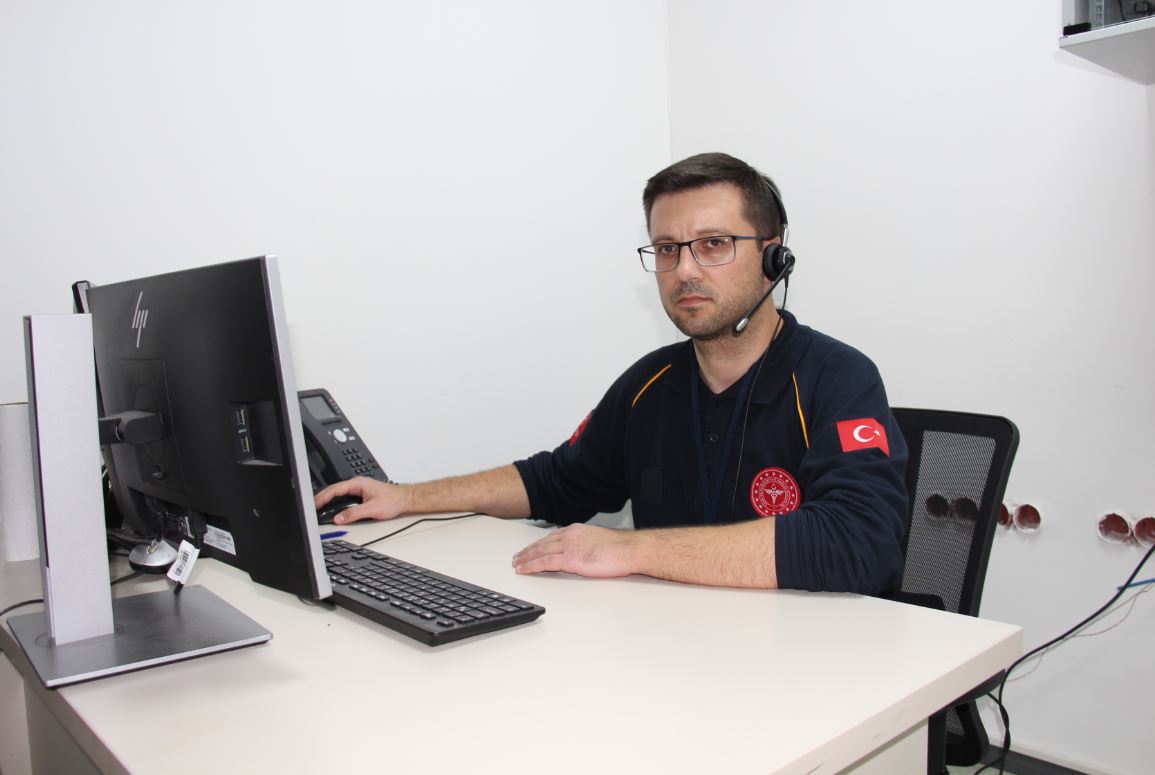 ÇANKIRI 112 Acil Çağrı Merkezi Müdürlüğünde görevli Dr. Said Oğuzhan