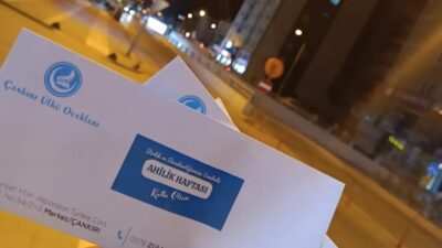Çankırı Ülkü Ocakları, Ahilik Haftası dolayısıyla esnafları ziyaret ederek siftah