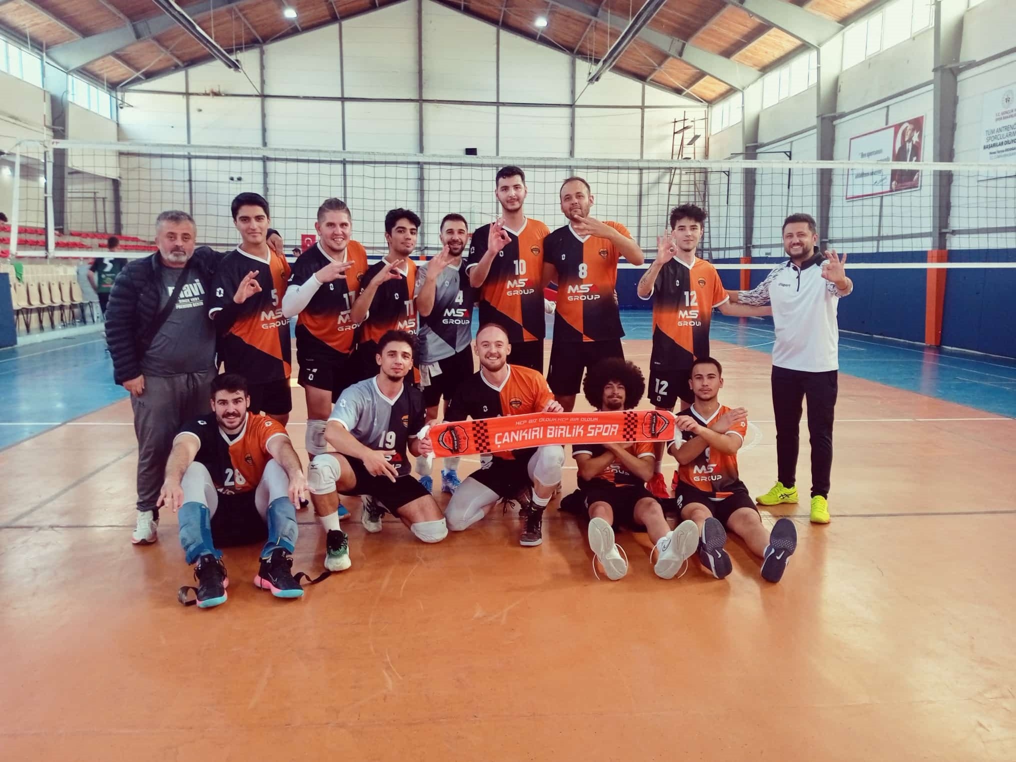 Çankırı’yı Voleybol Erkekler 2. ligde başarıyla temsil eden Birlik Spor,
