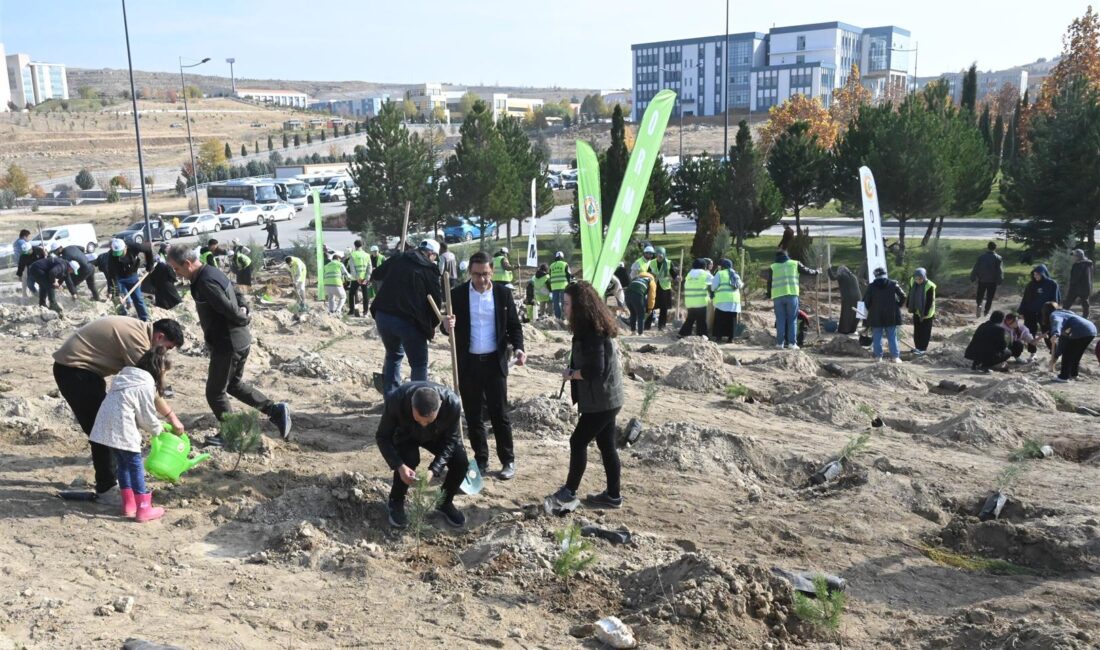 ÇAKÜ’den Yeşil Vatan’a Destek 11 Kasım Milli Ağaçlandırma Günü kapsamında Çankırı Karatekin Üniversitesi (ÇAKÜ)