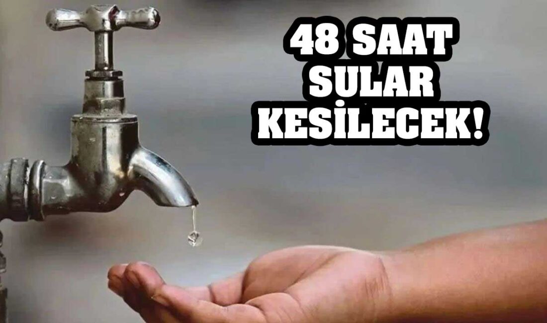 48 saat su verilmeyecek Çankırı Belediyesi alt yapı çalışmaları çerçevesinde birçok mahalleye 48 saat