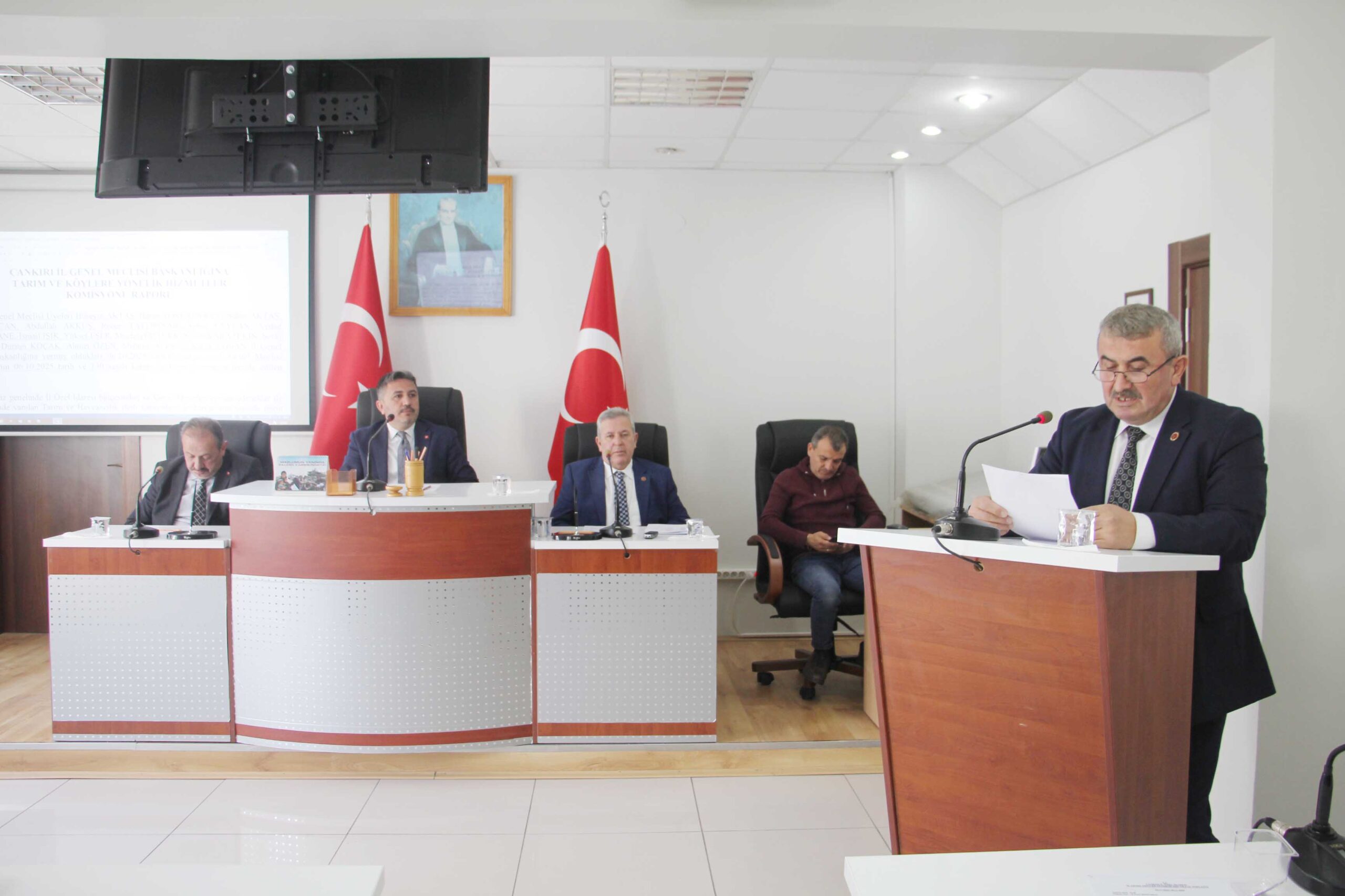 İl Genel Meclisi’nin dünkü birleşiminde Orta ilçesine yapılan tarım yatırımları