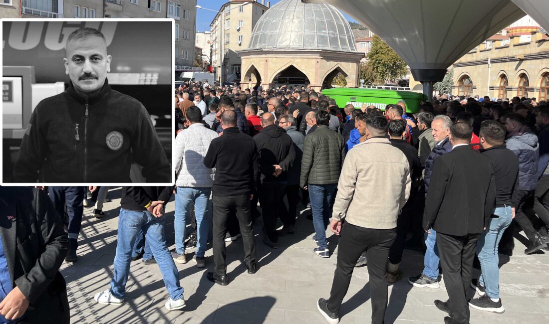 Çankırı Belediyesi İtfaiye Müdürlüğü personellerinden Gürak Güngör (41) toprağa verildi.