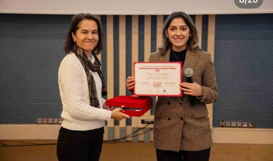 Okul Hemşiremiz Beyza Küçükoğlu’na “Diyabet Elçisi” Ödülü Çankırı Şehit Ömer Faruk Biçer Özel Eğitim Meslek Okulu’nda görev