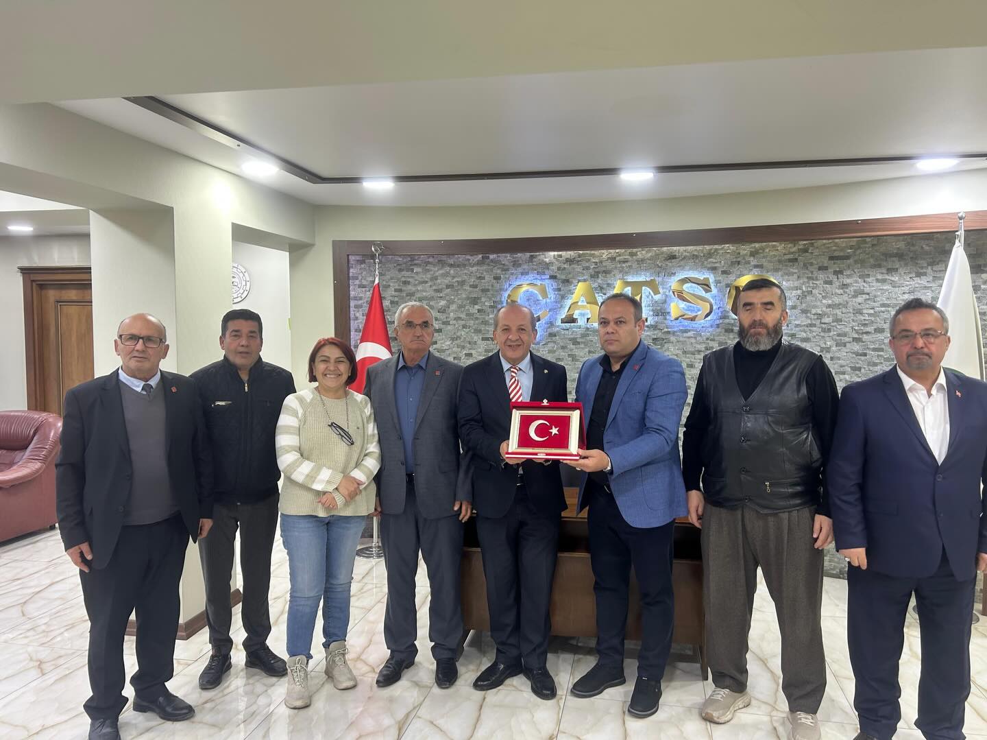 CHP İl Başkanı Galip Ağaoğlu ve teşkilatı, Çankırı Ticaret ve