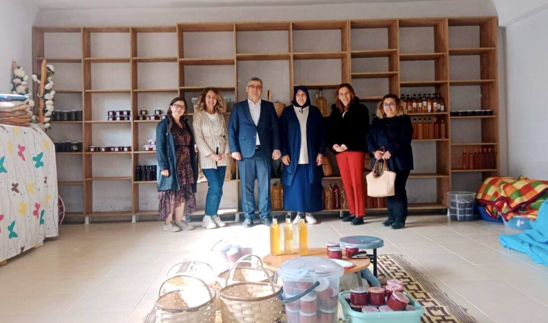 Safran üretimi yapanlar ziyaret edildi Çankırı TKDK İl Koordinatörü Emre Akbıyık ve İl Koordinatörlüğünde çalışanlar