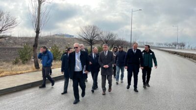 Çankırı Karatekin Üniversitesi ve Çankırı Devlet Hastanesi’nin bulunduğu alandaki heyelan