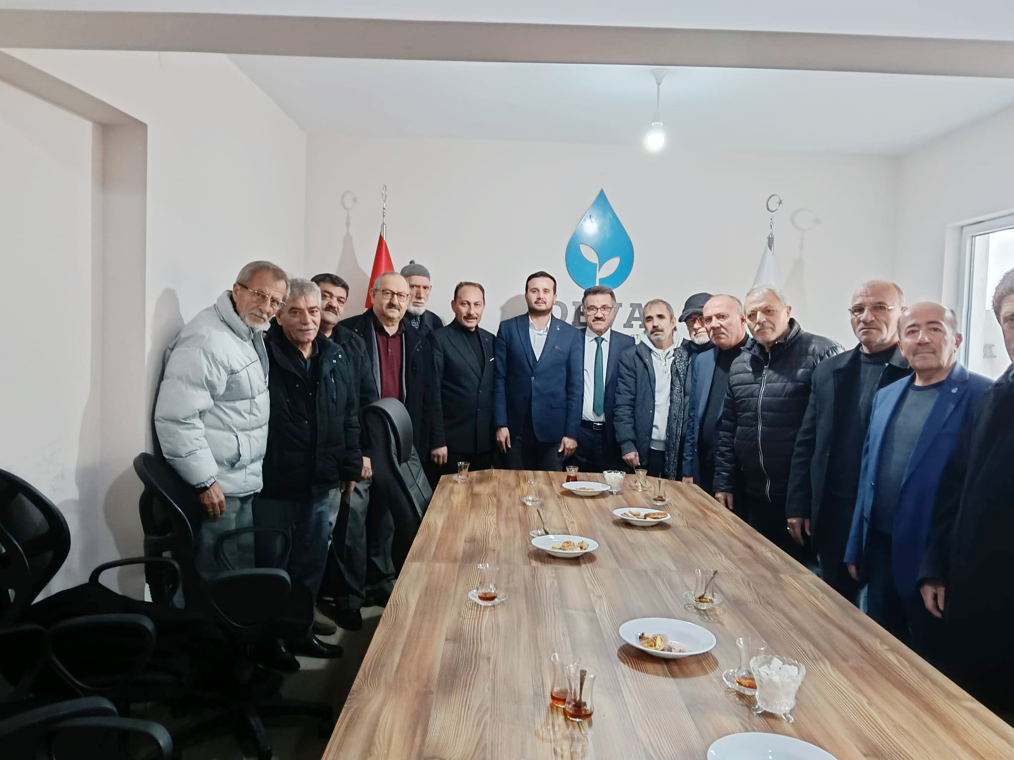 İYİ Parti Çankırı İl Başkanı İbrahim Doğu ve yönetim kurulu