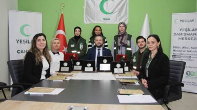 Türkiye Yeşilay Cemiyeti Çankırı Şube Başkanı İsmail Özcan, düzenlediği basın