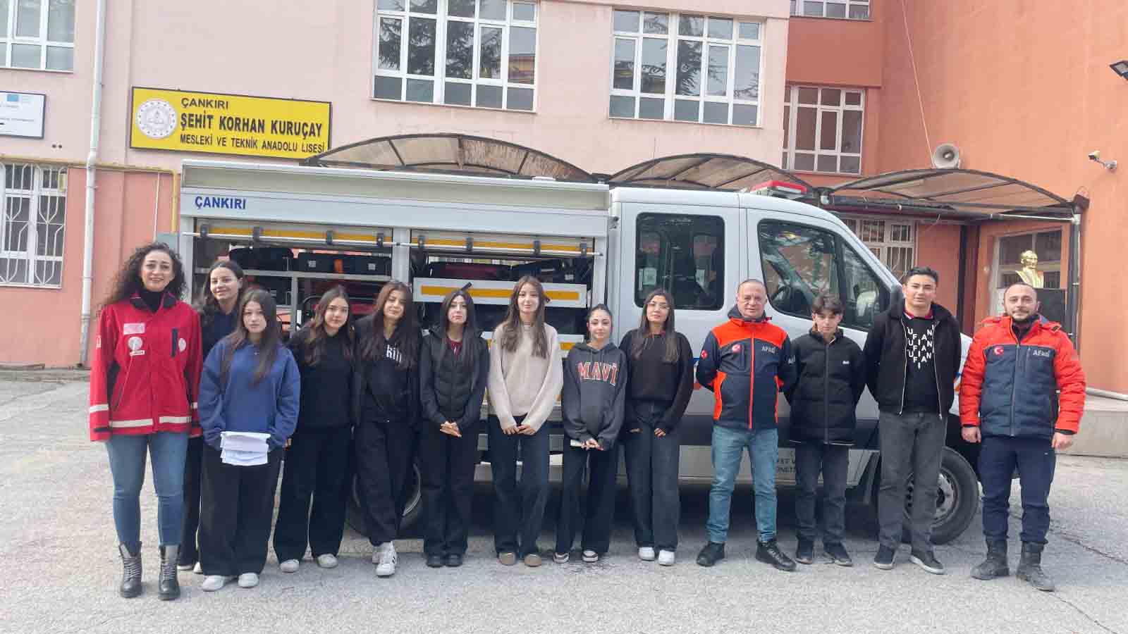 Şehit Korhan Kuruçay Ticaret Mesleki ve Teknik Anadolu Lisesinde, afet
