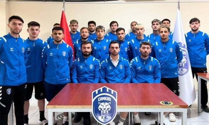   Çankırı Futbol Kulübü oyuncuları Pazar günü oynanan Çarşambaspor maçının