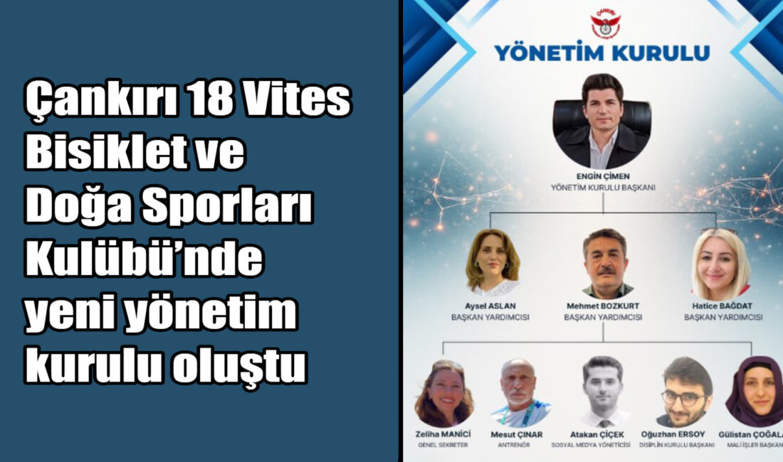 Çankırı 18 Vites Bisiklet ve Doğa Sporları Kulübü’nde yeni yönetim kurulu oluştu Başkan Engin Çimen ile Yola Devam!