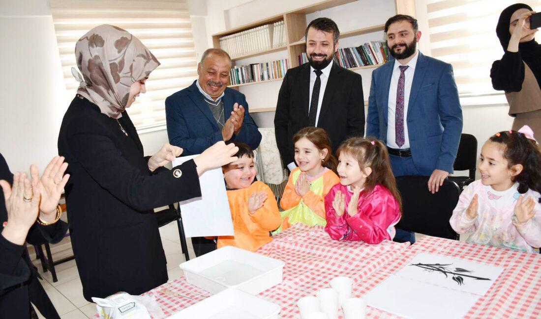 Eldivan’da 4-6 yaş grubu Kur’an Kursu öğrencileri, düzenlenen özel bir