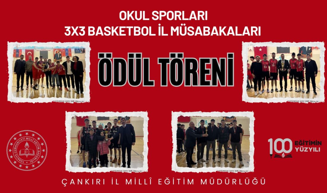 3×3 Basketbol İl Müsabakaları Tamamlandı Okul Sporları kapsamında düzenlenen 3×3 Basketbol İl Müsabakaları tamamlandı. Büyük