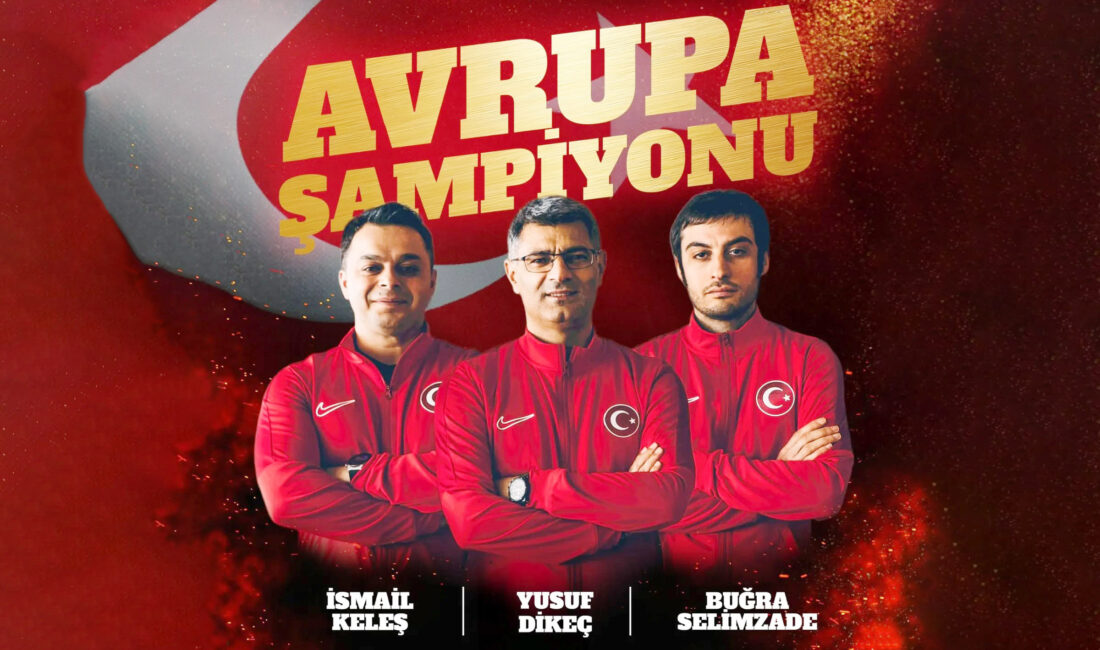 Avrupa Şampiyonuyuz! Hemşehrimiz İsmail Keleş’in de içinde bulunduğu Erkek 10m Havalı Tabanca