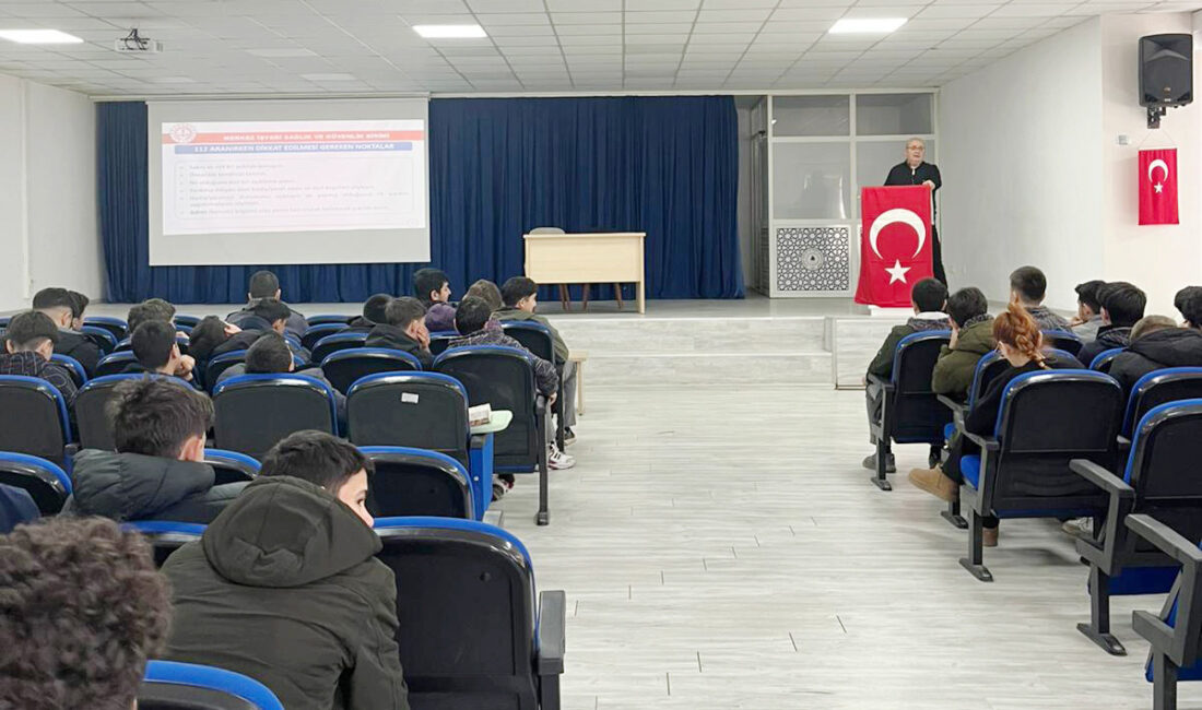 İlk Yardım Bilgilendirme Eğitimi Verildi Çankırı Mesleki ve Teknik Anadolu Lisesi (MTAL) öğrencilerine yönelik İlk