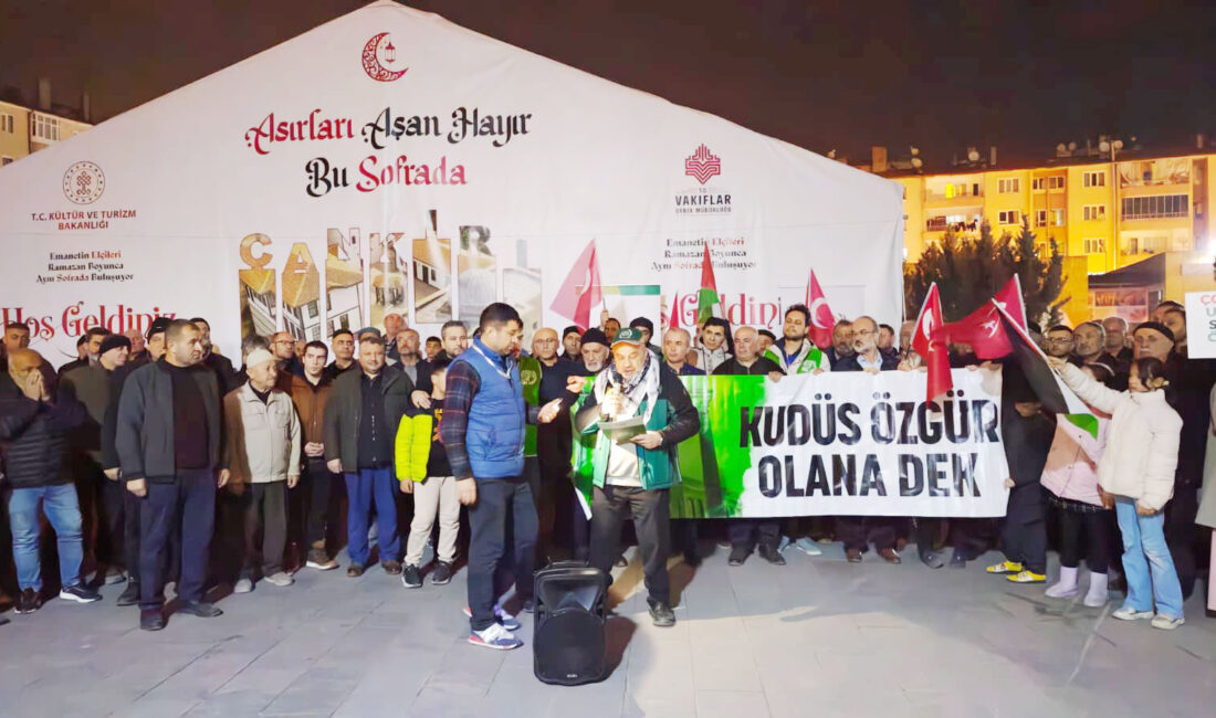 Kale “İlk kıblemiz üzerindeki necis ellerinizi çekin!” Çankırı İHH Temsilciği Gazze’de süren katliamlara ve Mescid-i Aksa’nın Ramazan