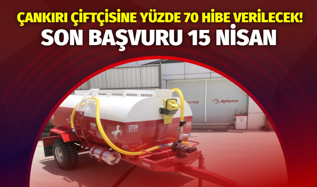 Çankırı çiftçisine yüzde 70 hibe verilecek Çankırı Tarım ve Orman İl Müdürlüğü tarafından Kırsal Dezavantajlı Alanlar